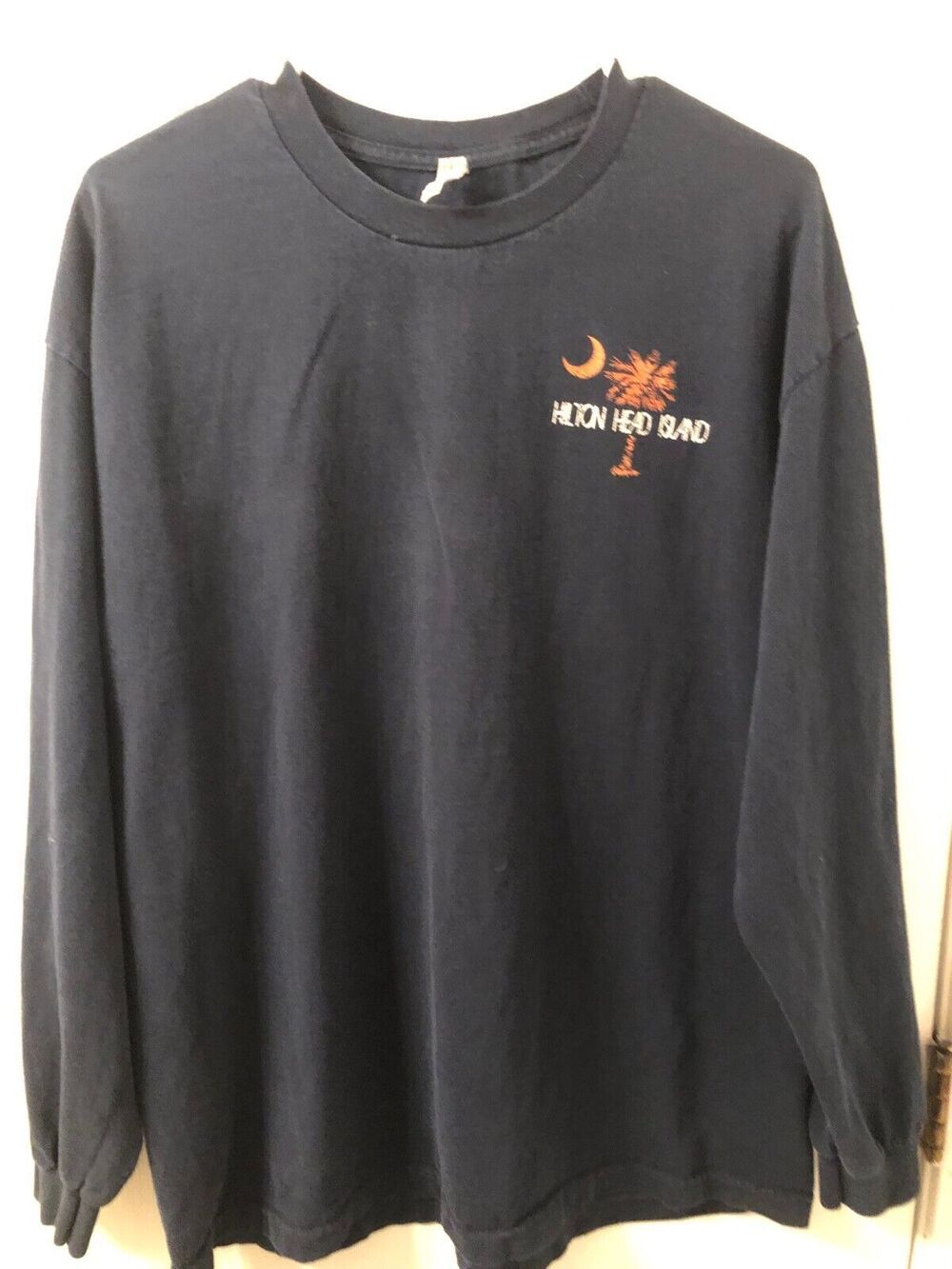 Hilton Head South Carolina Long Sleeve Black Allstyle Brand XL